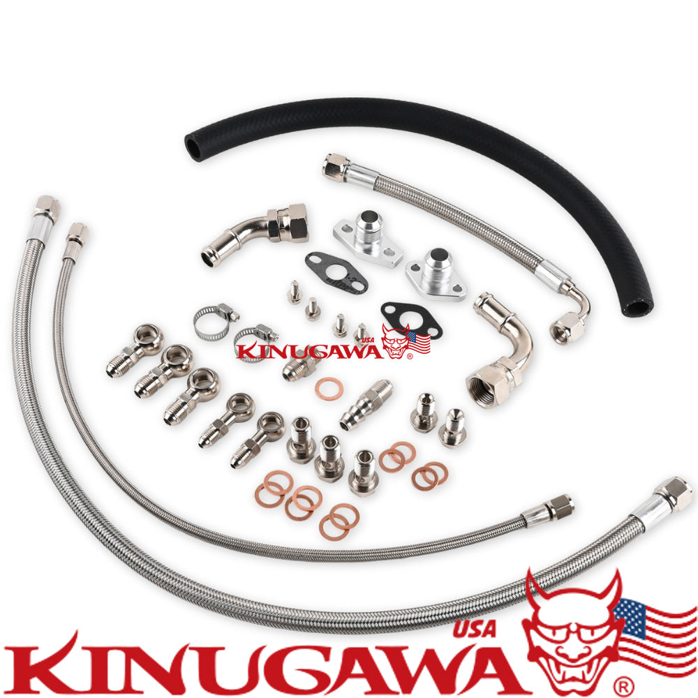 Kinugawa Turbo Oil Water Line Kit Fit Audi TT S3 1.8T Seat Leon K04-020 / 022 / 023