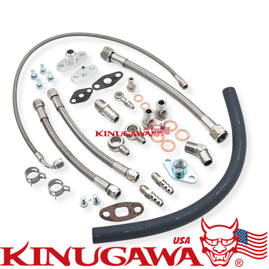 Turbo Oil & Water Line TOYOTA 1JZ-GTE 2JZ-GTE w/ Garrett GT3788R