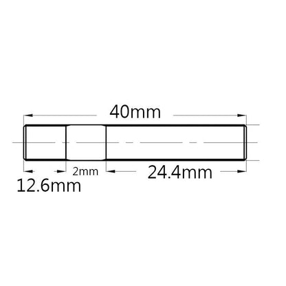 Stud Kit w/ Egged Cooper Nuts  M10x1.5 Garrett GT40 GT42 Turbo /Stud 40mm long