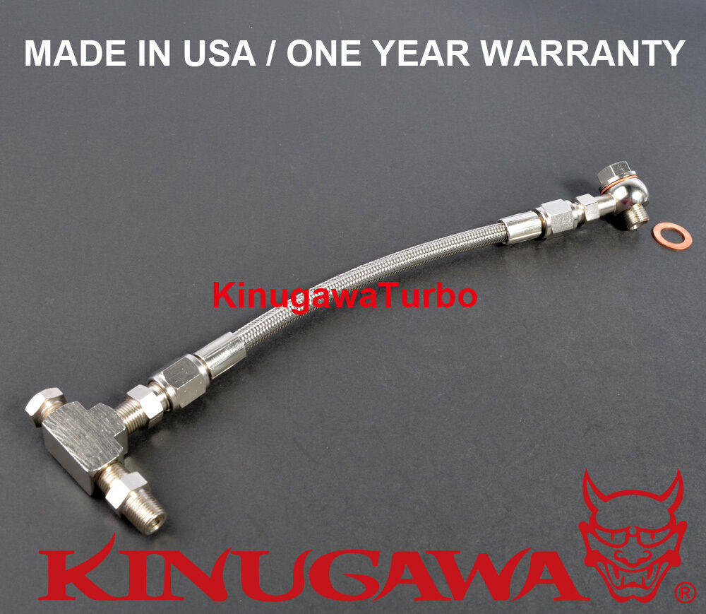 Universal Turbo Oil Feed Line 40" M12x1.5mm Banjo SAAB VOLVO TD04H T25 T3