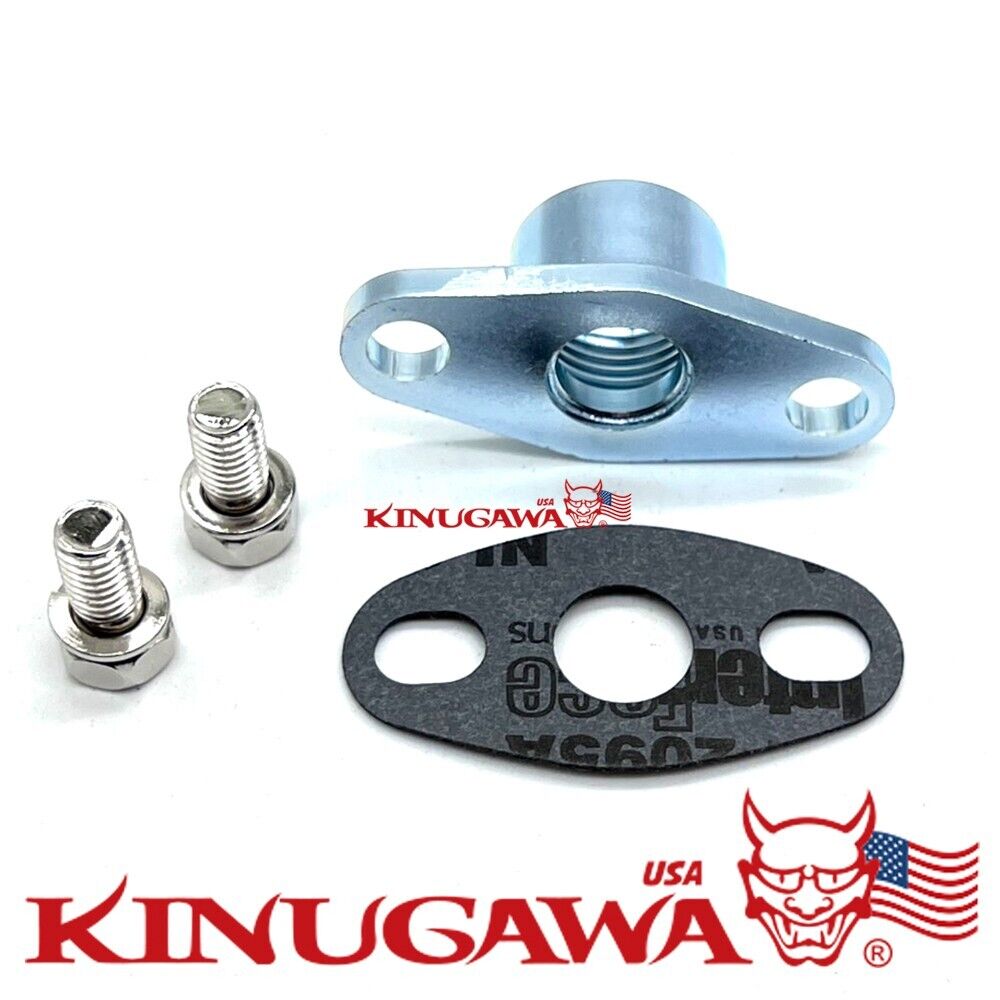 Steel Turbo Oil Return Flange Garrett T2 T25 T28 1/2" Female 44mm Bolt to Bolt