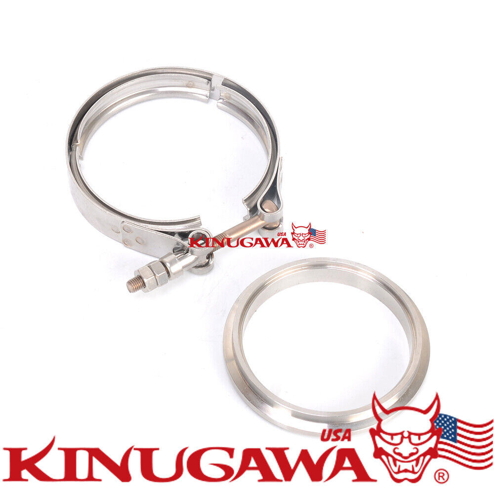 Flange Kit for Garrett GT25 GXT28 Turbine Housing V-band In/Outlet Stainless