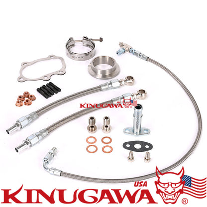 Kinugawa Ball Bearing Turbo 3" inlet Garrett GTX3076R .64 V-Band 5 Bolts Reverse