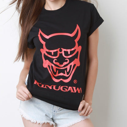 KINUGAWA Burning Red Demon Black T-Shirt