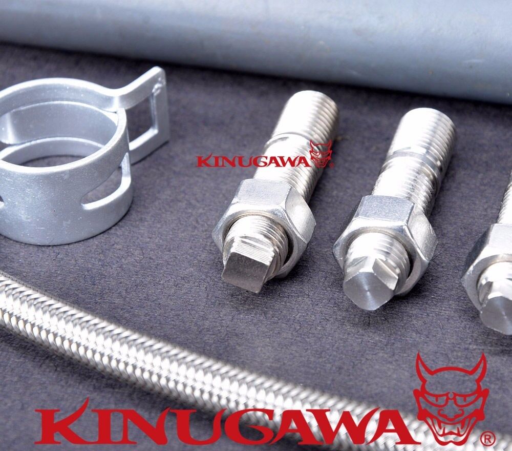 Kinugawa Turbo Oil & Water Line Kit FOR Nissan RB25DET Skyline Stock T3