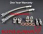 Turbo Water PTFE Line Kit Mitsubishi 4G63T DSM 1G 2G TB25 Eclipse Eagle Talon