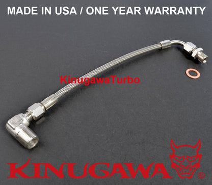 Turbo Oil Feed Line DSM 1G 2G w/ Garrett GT3076R GT3582R ( Turbo to Oil Filter)