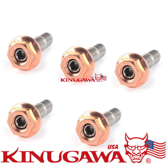 Turbo Stainless Stud Kit & Egged nuts M10x1.5 For Garrett GT40 GT42 Turbo 