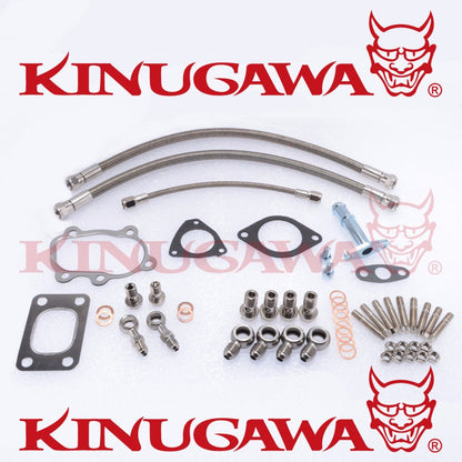 Turbo Oil & Water Kit for Nissan S14 S15 Garrett T25 T28 Journal Bearing SR20DET