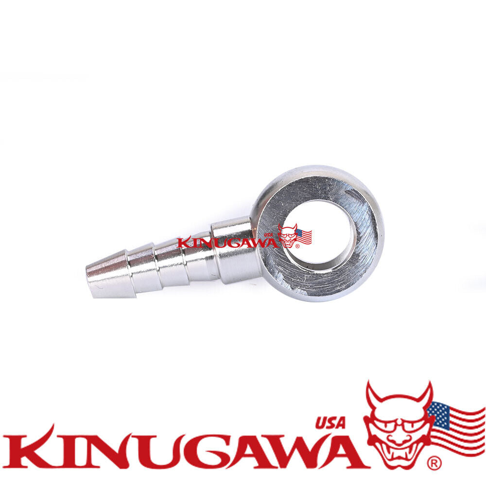 Kinugawa Turbo Water Banjo Fitting M12 12mm to 5/16" (8mm) Hose Barb Aluminum