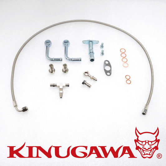 Universal Turbo Oil Water Line For Garrett G series G25 G30 G35 660 770 900 1050