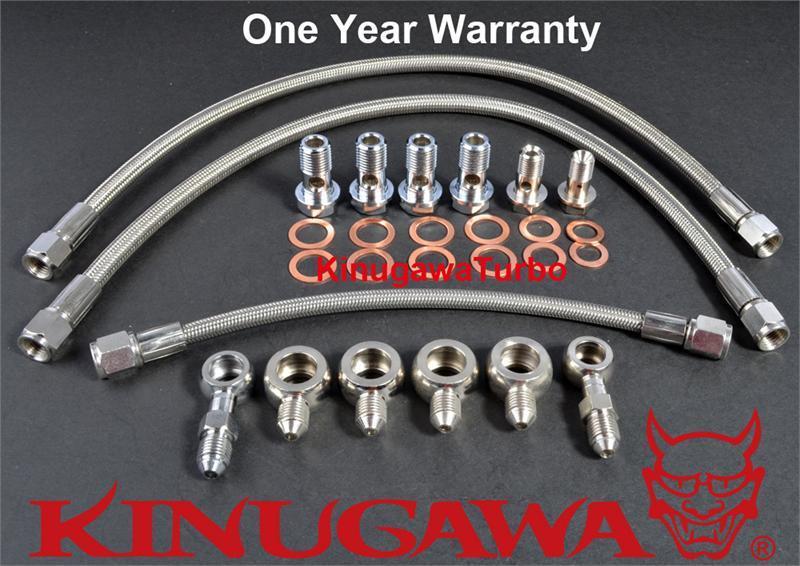 Kinugawa Oil & Water Line for Nissan SR20DET 200SX S14 S15 W/ Stock T25 T28 JB