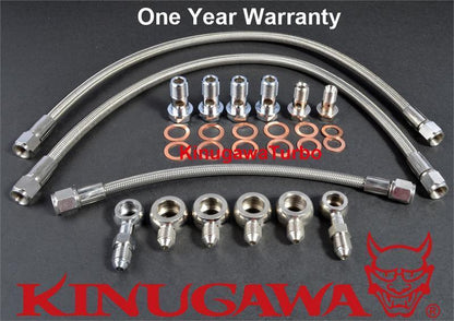 Kinugawa Oil & Water Line for Nissan SR20DET 200SX S14 S15 W/ Stock T25 T28 JB