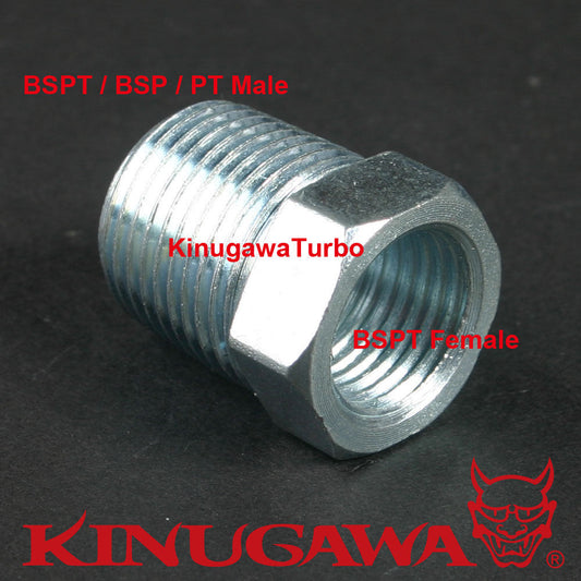 Forged Steel Adapter Fitting Connector BSPT 3/8 Male - BSPT 1/8 Female C7-2