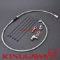 Oil Filter Housing Feed Line Kit  For Mitsubishi Evo 9 w/ Garrett G25 G30 G35 BB