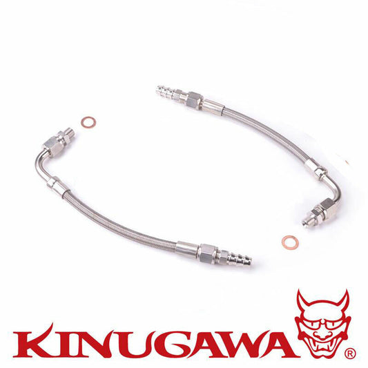 Turbo Water 4AN Teflon Line Kit M14 x 1.5mm MHI TD05 TD06 GT25 GT28  3/8" Barb