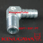 Forged Steel Adapter Fitting 90 Deg Elbow 1/2 BSPT BSP - 3/4" Hose Barb C14-1