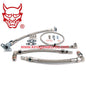 Turbo Oil & Water Line 1JZ-GTE w/ Garrett GT30 GT35 Bush Bearing Turbocharger