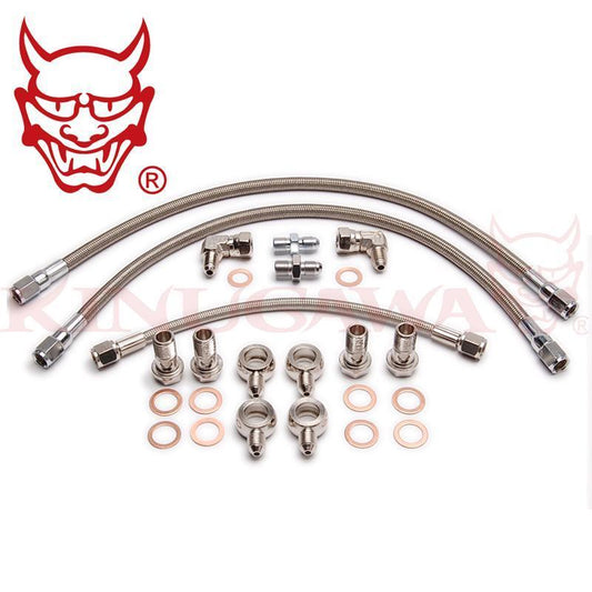 Turbo Oil Water Line SR20DET S14 S15 Ball Bearing GT28 6AN Water line TOP monut