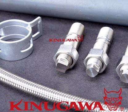 Kinugawa Turbo Oil Water Line Kit FOR Nissan RB25DET Skyline Stock T3 top mount