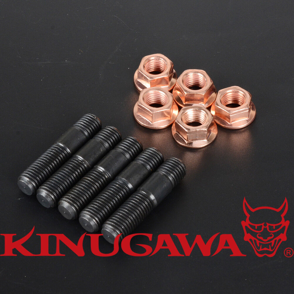 Turbo Stud Kit w/ Egged Copper Nuts M10x1.25 for EVO DSM TD05H SUBARU STI VF34