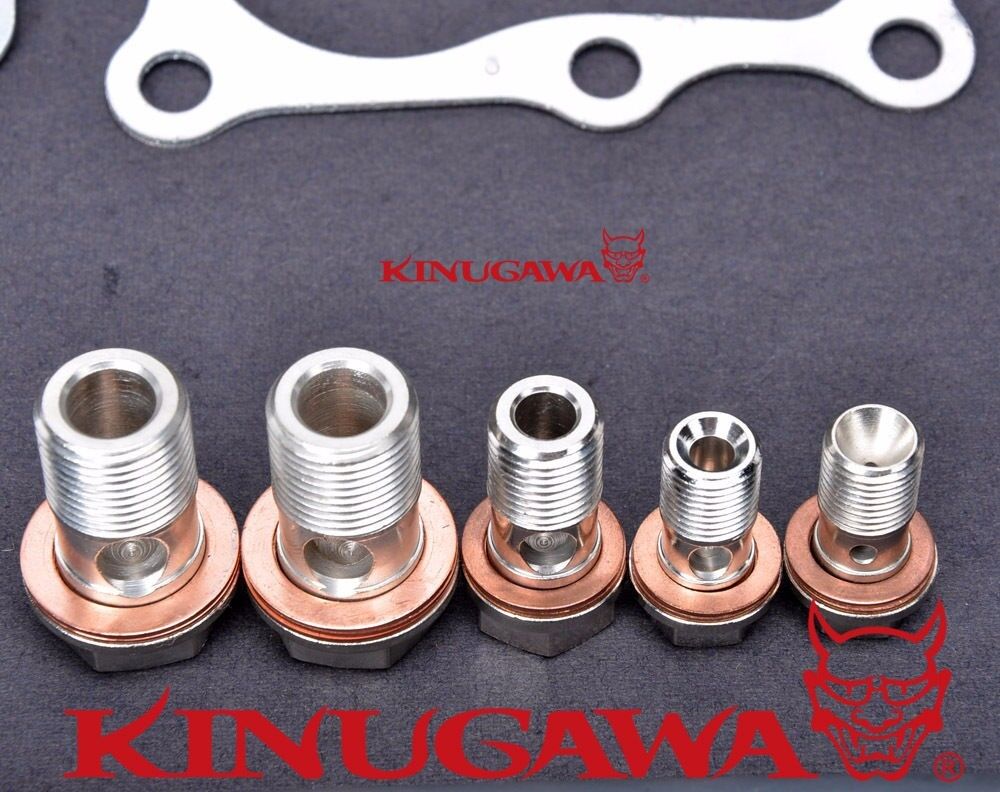 Kinugawa Turbo Oil & Water Line Kit FOR Nissan RB25DET Skyline Stock T3