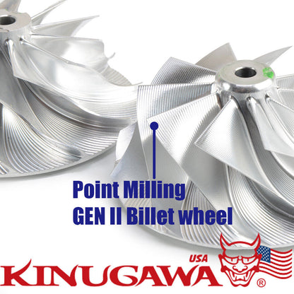 Point Milling Billet GEN2 GTX3584RS Compressor Wheel For Garret GT3076R GTX3076R