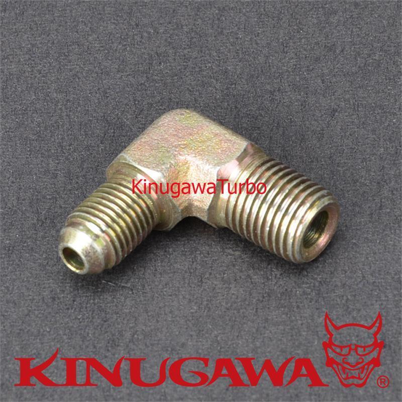 Adapter 90 degree Fitting 1/4 NPT to 4AN