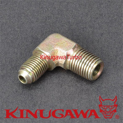 Adapter 90 degree Fitting 1/4 NPT to 4AN