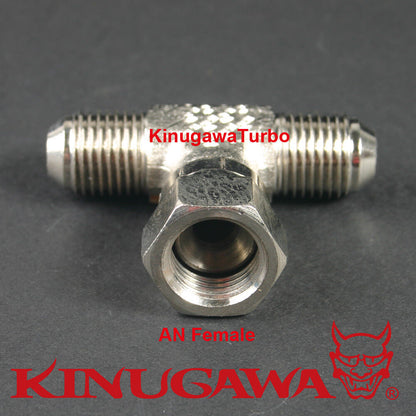 Forged Adapter Fitting Steel Swivel Tee 4AN Male - 4AN Female - 4AN Male C20-4
