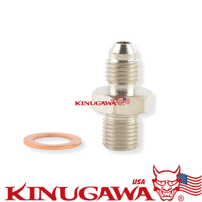 Turbo Coolant Adapter Fitting 4AN to M12x1.5 SAAB VOLVO TD04L TD04H TD04HL