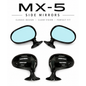 Door Wing MIRROR For MAZDA MIATA 90~98 MX5 MK1 / Anti-Dazzle Blue Glass Black