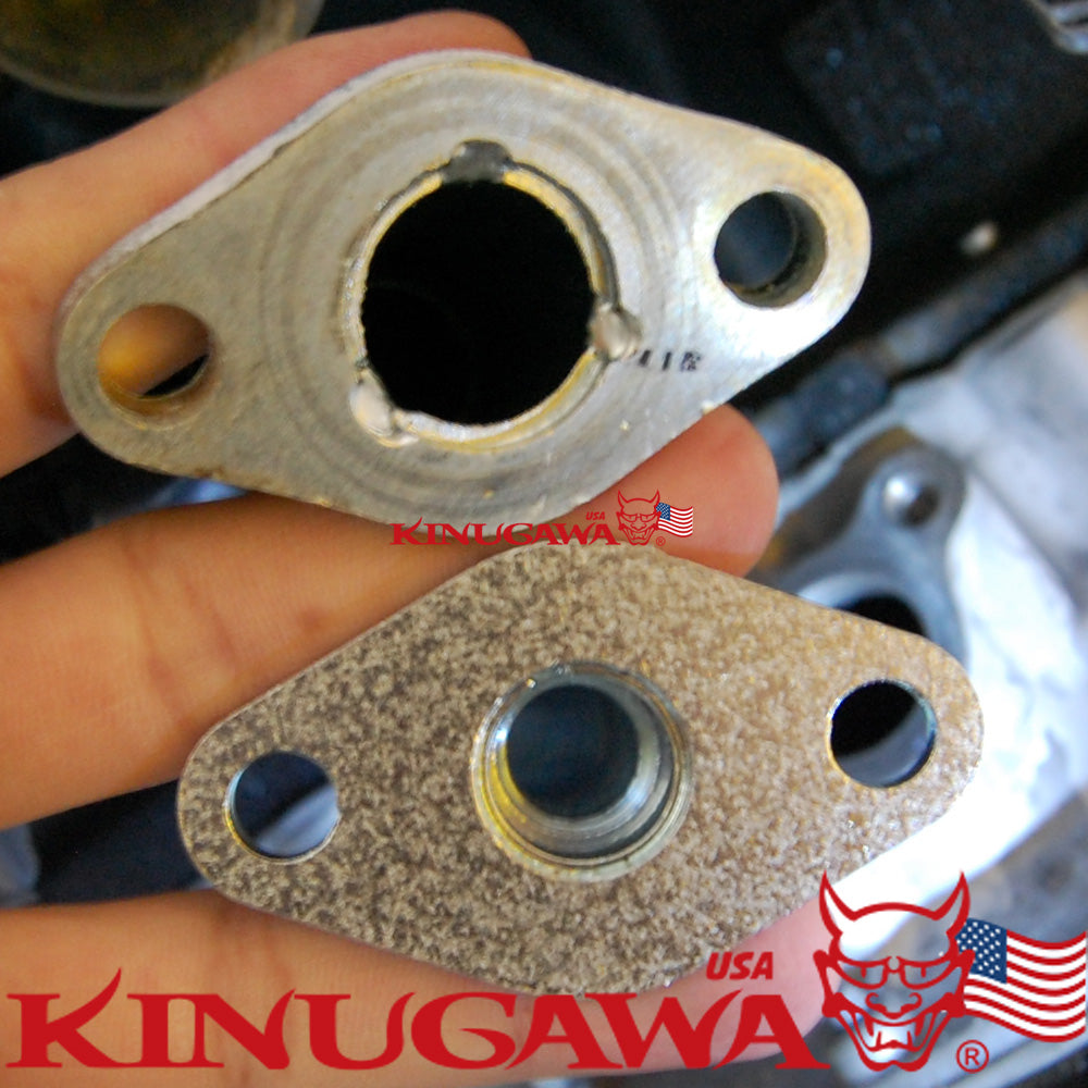 kinugawa Turbo Oil Drain Flange 10AN for TOYOTA 1JZ / 2JZ Engine side