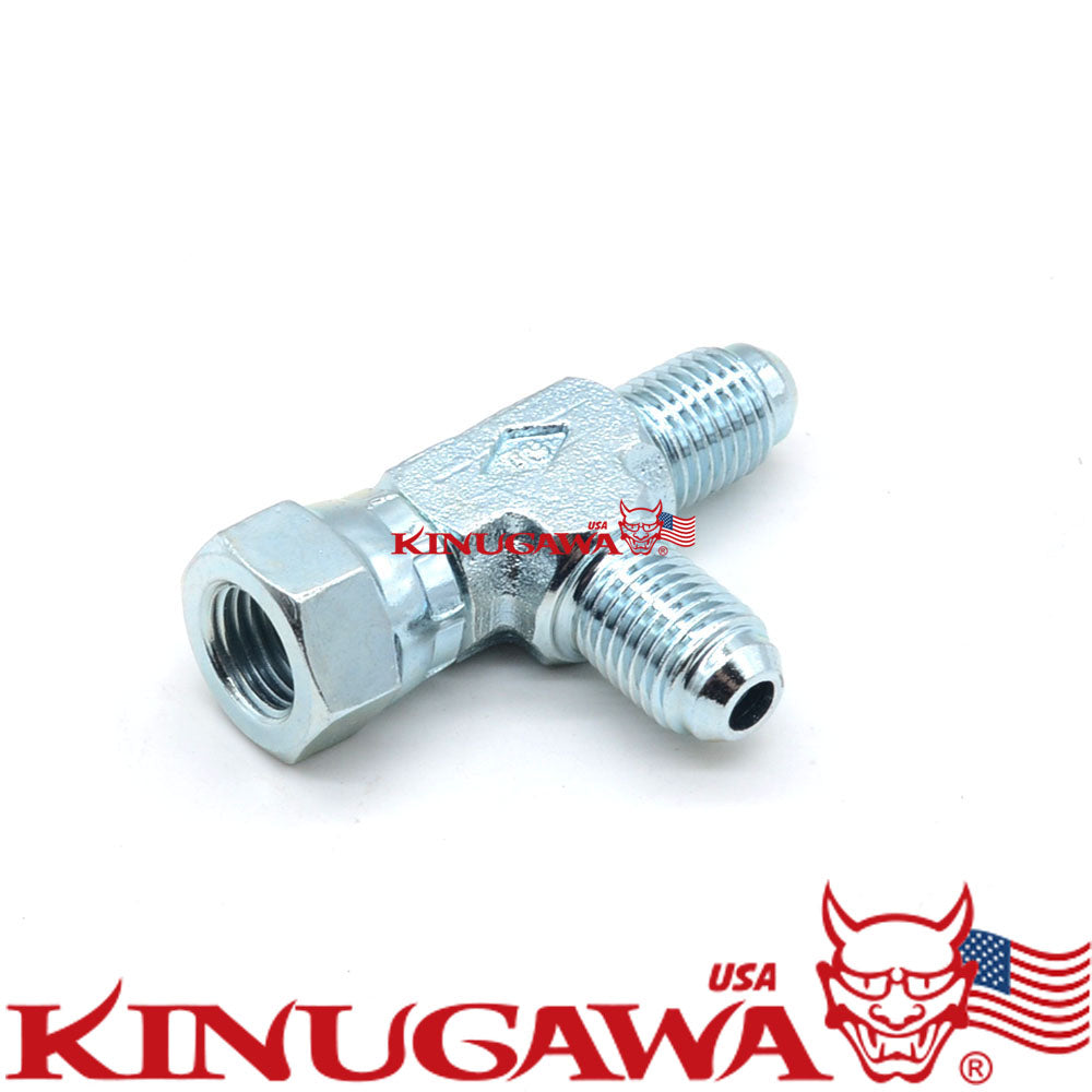 Forged Adapter Fitting Steel Swivel Tee 4AN Male-4AN Male-4AN Female C20-8