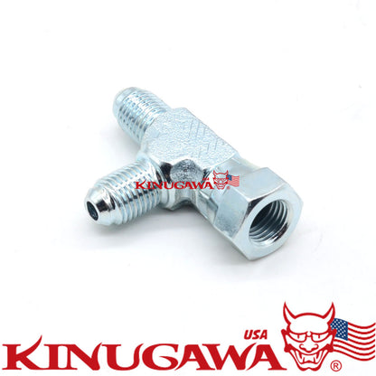 Forged Adapter Fitting Steel Swivel Tee 4AN Male-4AN Male-4AN Female C20-8