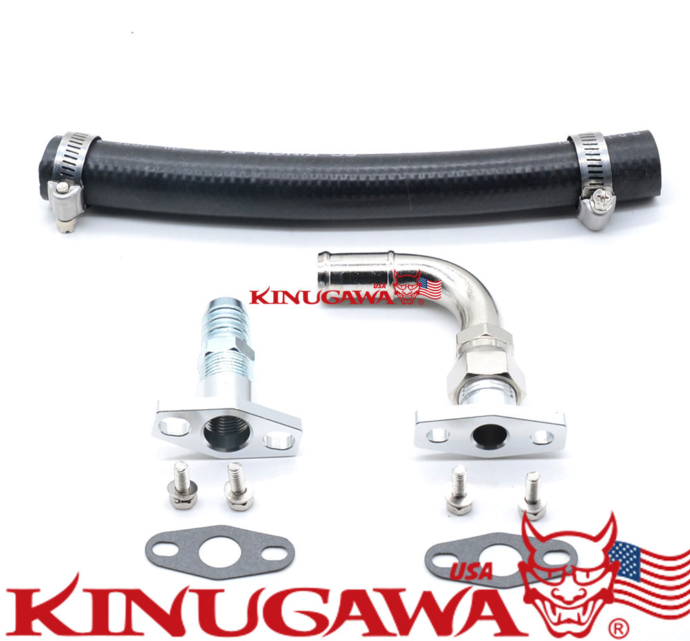 Turbo Oil return hose kit for Mitsubishi 4G63T DSM 1G 2G EVO 1~3 TD05H Turbo
