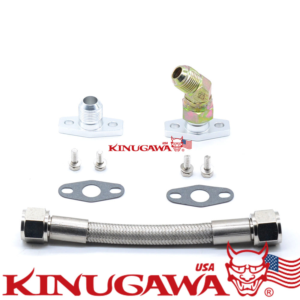 Turbo Oil return pipe kit for Mitsubishi 4G63T DSM 1G 2G EVO 1~3 TD05H Turbo