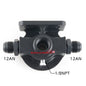 AN12 High flow ALU Oil Filter Cooler Sandwich Block Adapter Gauge Sensor Plate