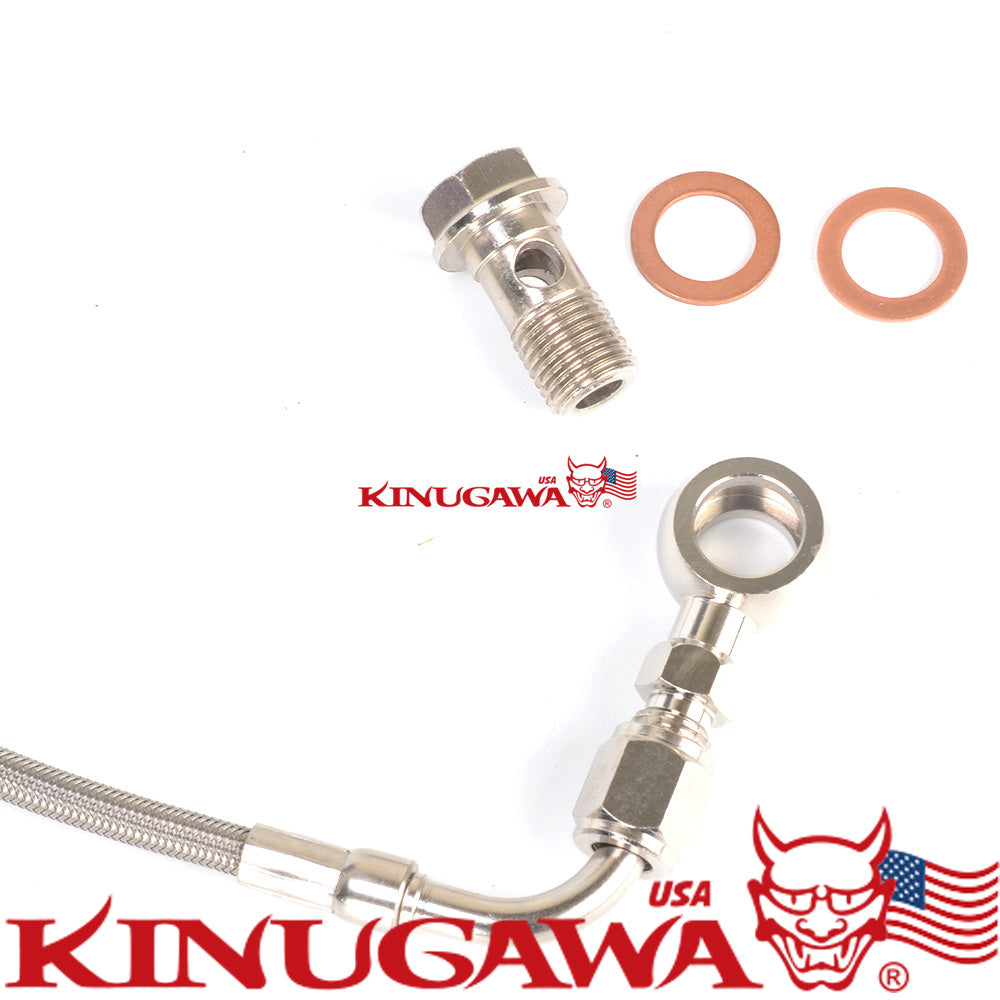 Turbo Oil Feed Line Kit 1990 Volvo 740 with MHI TD04 turbo to oil filter