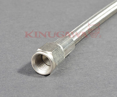 Braided Steel Teflon Hose 1/4" 4AN to 4AN Straight - Straight 25"